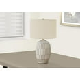 thumbnail image 5 of Lighting - 24"h Table Lamp - Cream Resin Base - Ivory Shade - Transitional Style, 5 of 8