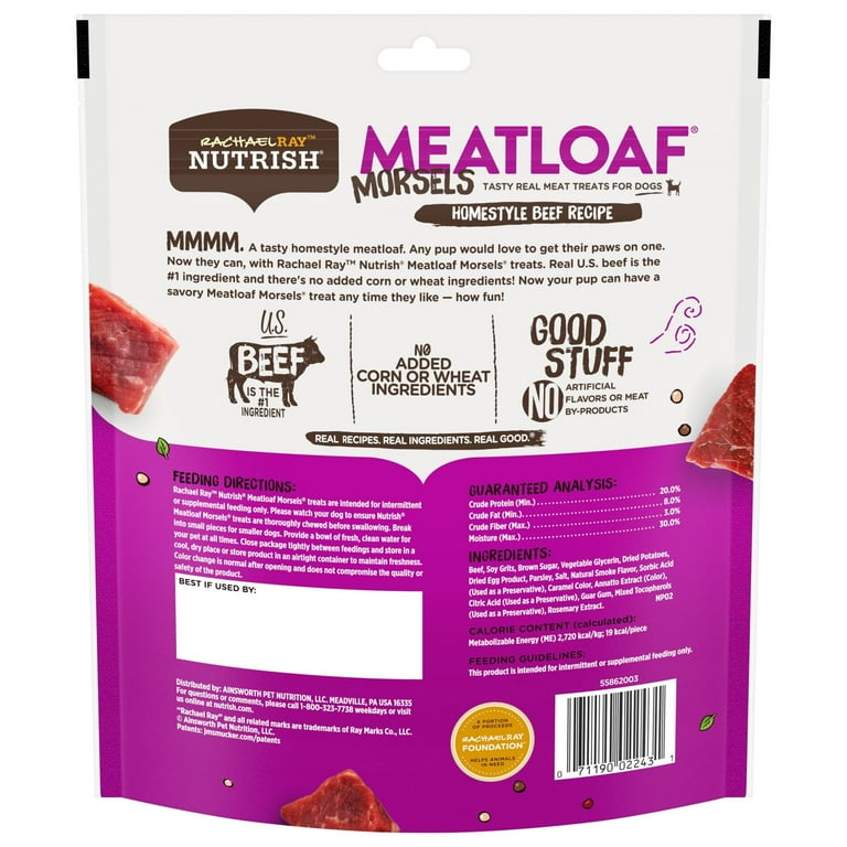 Rachael Ray Nutrish Meatloaf Morsels Homestyle Beef Recipe Dog Treats Rachael Ray Nutrish Meatloaf Morsels Homestyle Beef Recipe Dog Treats