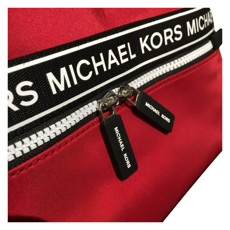 Michael Kors Kenly Large Backpack Logo Scarlet Red NWT