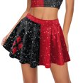 thumbnail image 1 of Mode VIP Harley Q Costume d'Halloween Cheerleading Jupe Plissée Fête Robe Motif Rouge Noir Haut à Manches Courtes Ensemble Jupe Aguichant, 1 of 9