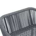 thumbnail image 5 of Christopher Knight Home 29" Outdoor Rope Bar Stools, Set of 2, Woven Seat with Black Metal Frame, Dark Gray, Set of 2, 5 of 9