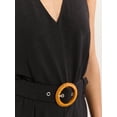thumbnail image 3 of Sofia Jeans Women's and Women's Plus Belted Jumpsuit, Sizes XS-4X, 3 of 3