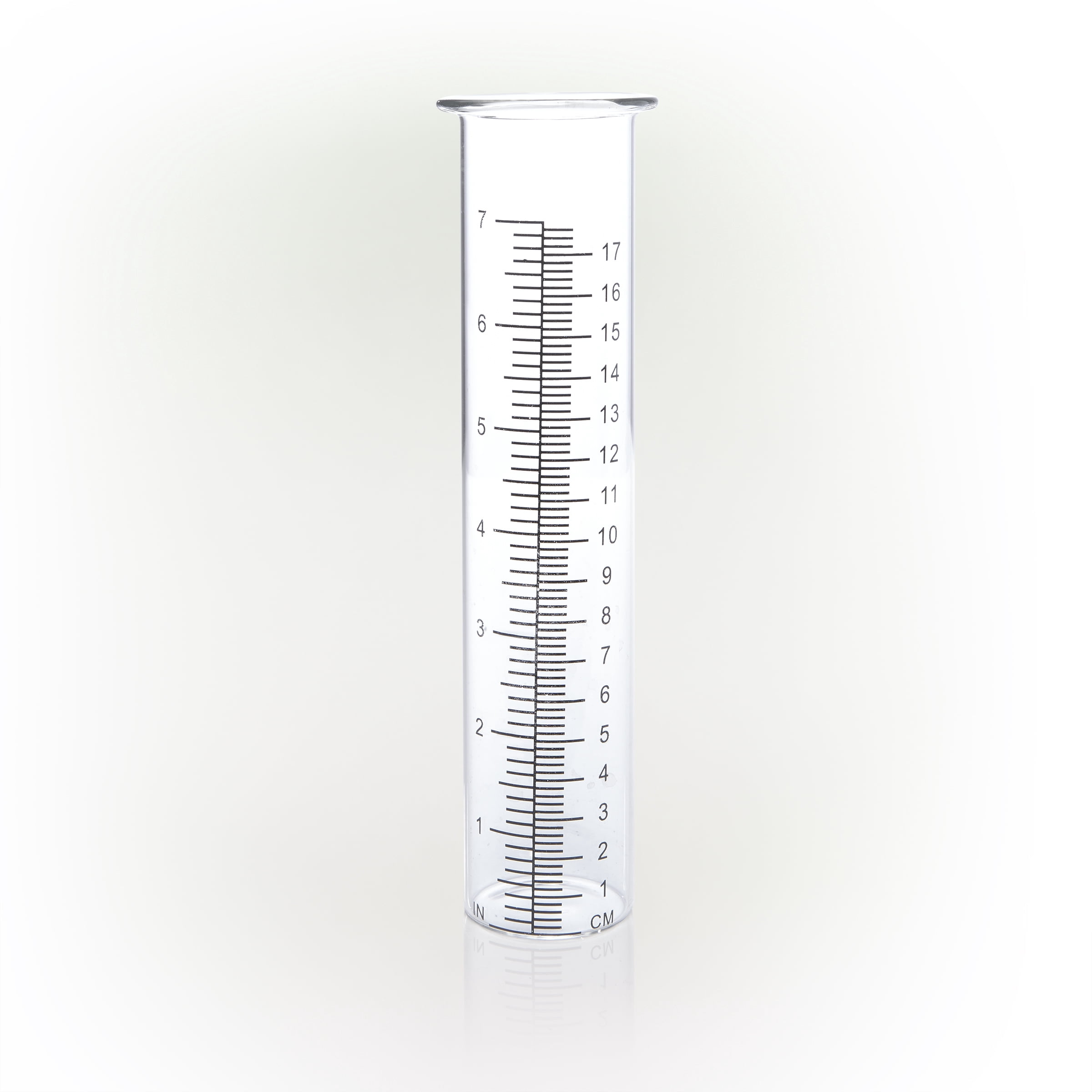 Alpine Corporation 2" x 8" Replacement Glass Rain Gauge Tube, Tracks Rainfall up to 7"