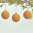 thumbnail image 4 of onlyliua ¡ ¡Promoción de Temporada! Piezas de Bolas Navideñas de Terciopelo Flocadas, Bolas Decorativas de Plástico para Árbol de Navidad, Adornos Colgantes Decorativos de Árbol de Navidad 2,4 Pulgad, 4 of 7