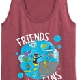 thumbnail image 3 of Pete The Cat - Friends With Fins - Women's Racerback Tank Top, 3 of 6