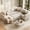 Beige, variant on Time Ray 5 Seaters Modular Sectional Sofa, Plush Corduroy Sleeper Sofa Bed with Storage Seat&Side Pocket,Pull Out Couch Bed,V Shaped Sectional Couches for Living Room,Dark Grey