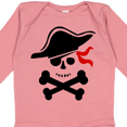 thumbnail image 4 of Inktastic Pirate Skull and Cross Bones Boys or Girls Long Sleeve Baby Bodysuit, 4 of 5