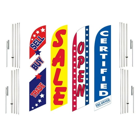 4 Swooper Flags With 4 Pole Kits Sell Buy Trade Sale Open Certified Pre Owned