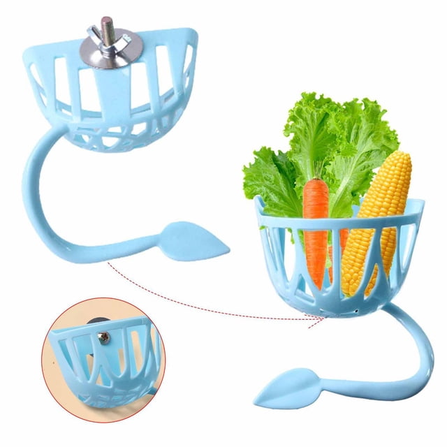 Comedero para pájaros, accesorios para jaulas, cuenco para jaula, taza de alimentación, comedero para loros, verduras y frutas para cacatúas.