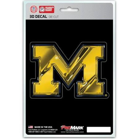 Michigan Wolverines Decal 5x8 Die Cut 3D Logo (Best Sports Logo Design)