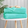 thumbnail image 2 of Casa Platino Bath Sheet 4 Pack - Soft & Absorbent Bath Sheet Towels, Quick Dry Large Bath Towels, Ideal for Freshening Up After Workouts - Aqua Sky, 2 of 6