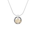 thumbnail image 2 of Delight Jewelry Goldtone Class of 2024 Gymnastics Mom Ring Charm Necklace, 18", 2 of 4