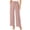 Pink, variant on WIZUTIZ Womens Linen Pants Oversized Stylish Baggy Wide Leg Palazzo Pants Stretch Elastic High Waist Slacks Pants Solid Drawstring with Pockets Sweatpants Athletic Graduation Green