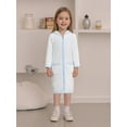 thumbnail image 6 of BemeyourBBs Toddler Baby Girls Boys Terry Swim Cover Up Swimwear Kids Swimsuit Coverup Zip-Up Beach Bathing Suit Hoodie Robe Long Sleeve Hooded Coverups Beachwear, 6 of 9