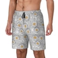 thumbnail image 2 of Balery Daisies Flowers Mens Swim Trunks Swim Shorts for Men Quick Dry Inseam Beach Shorts with Compression Liner Pocket-X-Large, 2 of 9