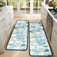thumbnail image 4 of Kitchen Rugs Sets Of 2,Pioneer Flower Floral Print Pattern Anti Fatigue Kitchen Mat Rugs Non Slip Washable,Decorative Kitchen Floor Mats for Kitchen,Sink,Laundry,17"x47"+17"x47", 4 of 5
