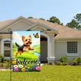 thumbnail image 2 of Amhnf Yorkshire Terrier Dog Welcome Garden Flag For Home Outdoor Garden Yard Decor 12x18 inch, 2 of 5