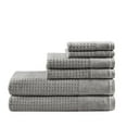 thumbnail image 4 of Home Essence 800gsm 6 Piece Solid Print Cotton Towel Set, Gray, 4 of 9