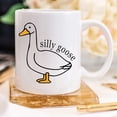 thumbnail image 3 of YouNique Designs Silly Goose On The Loose Coffee Mug, 11 Oz, Dad Gifts From Daughter, White Elephant Gifts for Adults, Unique Gifts for Men Who Have Everything, Gag Gifts for Men (Black Handle), 3 of 5