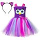 thumbnail image 3 of Disfraz de búho para niña, vestido con tutú de pájaro nocturno de dibujos animados, vestido de princesa para fiesta de cumpleaños infantil, disfraz de animal de Halloween para niños, ropa para niños, 3 of 5