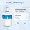 thumbnail image 3 of Waterdrop WD-F11B Replacement for Samsung® DA29-00003G, DA29-00003B, DA29-00003A, Aqua-Pure Plus, HAFCU1, RFG237AARS, FMS-1, RS22HDHPNSR, RSG257AARS, WSS-1 Refrigerator Water Filter, 3 Filters, 3 of 9
