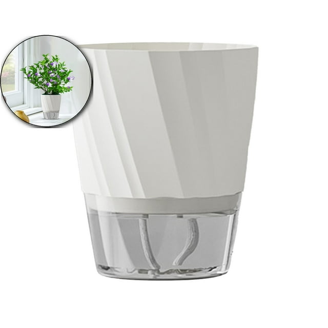 Dvruxg Self Watering Plant Pots, 6 Inch Plant Pots, Flowers Pot Indoor Planter Pots with Tray for Spider Plant, Orchid, Violet
