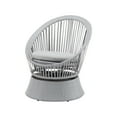 thumbnail image 6 of Modern Swivel Wicker Lounge Chair with Rattan Iron Frame Round Design for Living Room Patio Balcony, 6 of 12