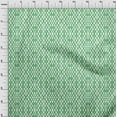 thumbnail image 4 of oneOone Viscose Jersey Green Fabric Asian Ikat Craft Projects Decor Fabric Printed By The Yard 60 Inch Wide-8071, 4 of 4
