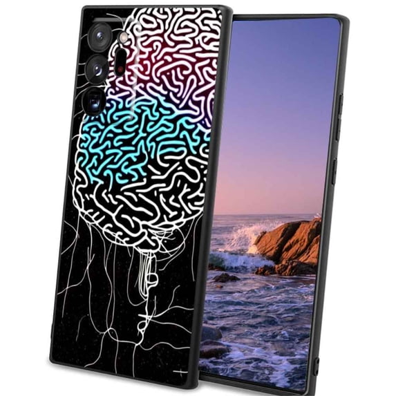 Compatible with Samsung Galaxy Note 20 Ultra 5G Phone Case, Brain-Art-30 Case Men Women, Flexible Silicone Shockproof Case for Samsung Galaxy Note 20 Ultra 5G
