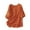 Orange, variant on Womens Elbow Length Sleeve Tops Womens 3/4 Sleeve Cotton Linen Tops Casual Loose Fit Cute Daisy Print T Shirts Summer Round Neck Pullover Blouses Trendy Lightweight Soft Plus Size Tops