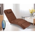Erommy Electric Massage Recliner Chair Chaise Longue Linen Ergonomic Lounge Massage Recliner