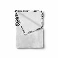 thumbnail image 2 of East Soft Flannel Fleece Throw Blanket, Floral Corner Ornaments with Swirls and Blossoms Monochrome Folkloric Inspirations, Cozy Plush for Indoor and Outdoor Use, 60" x 80", White Black, by Ambesonne, 2 of 6