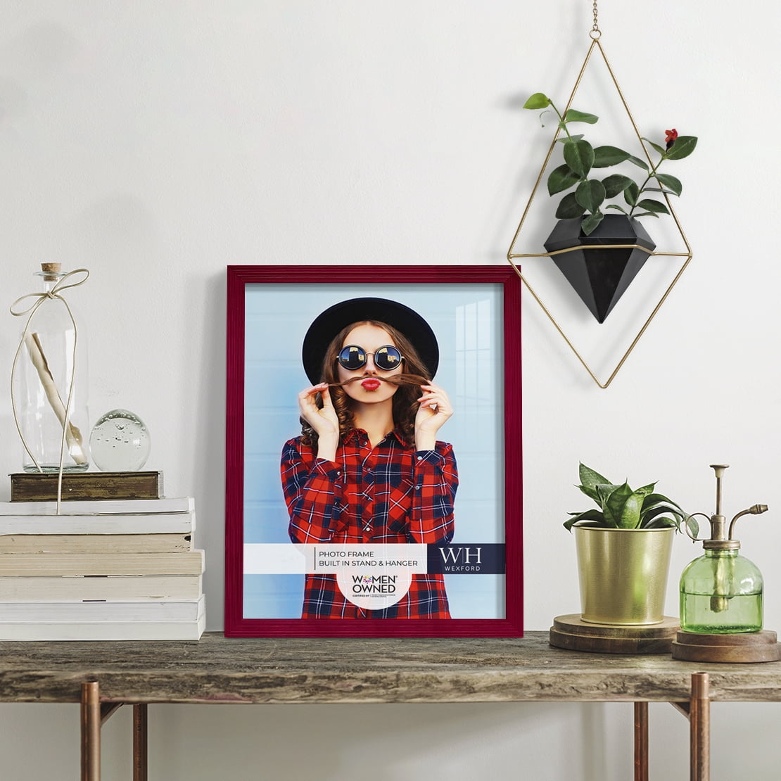 Grooved 11 in. x 14 in. Red Picture Frame (Set of 2)