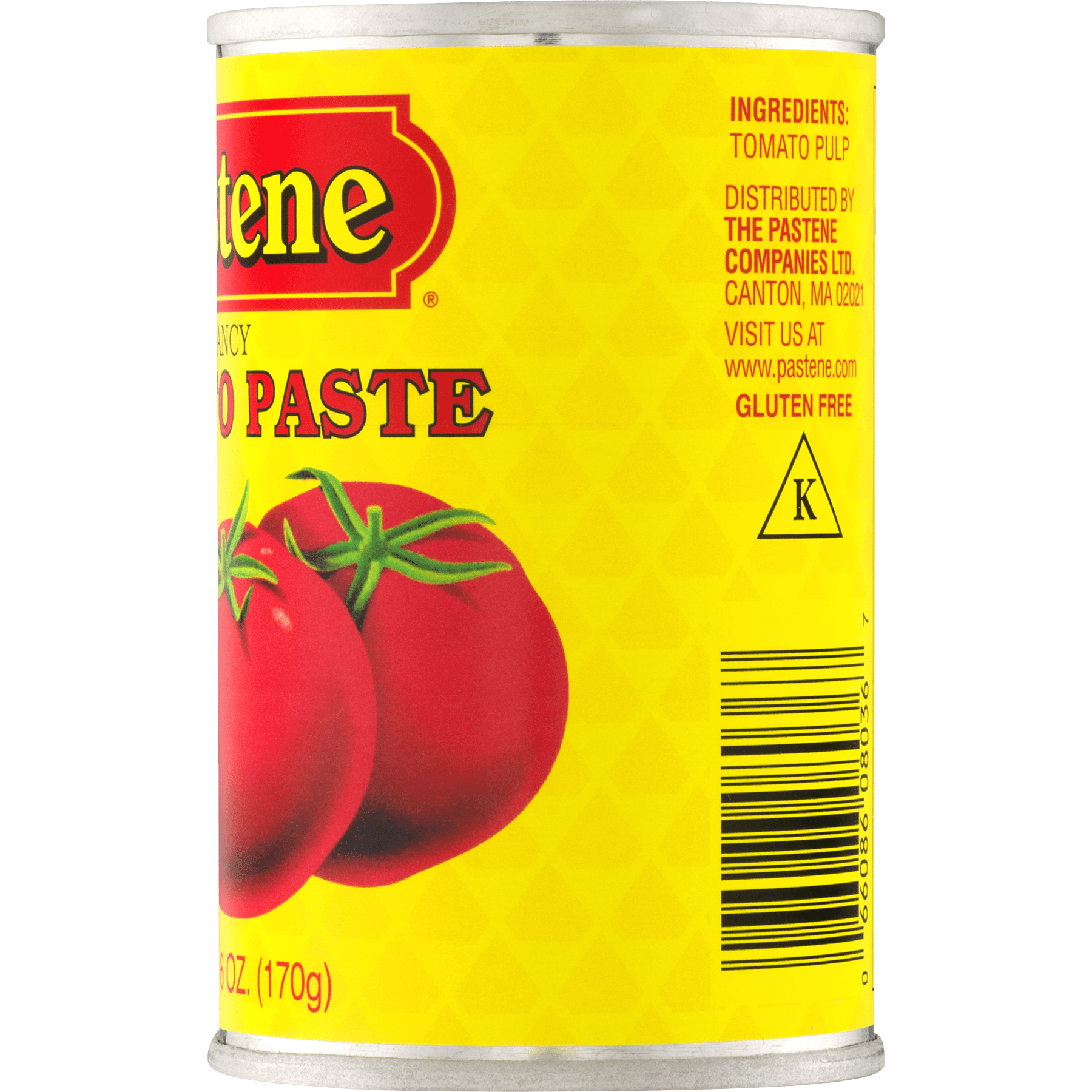 Pastene Fancy Tomato Paste 6 oz - Preservative-Free, Ideal for Thickening Soups, Stews, Gravies, No Allergens