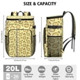 thumbnail image 3 of Delicious Foodie Cooler Backpack - High-Capacity 20L Insulated Soft Cooler Bag for Pizza, Picnics & Beach, Keeps Cold 20Hrs, 3 of 6