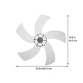 thumbnail image 2 of WEUVEB Detachable Fan Leaves for Table Fan Electric Fan Blade Indoor Use 1Pcs, 2 of 8
