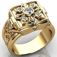 thumbnail image 4 of AYYUFE Men Ring Box Shape with Lid Jewelry Geometric Flip Flop Finger Ring Birthday Gifts, 4 of 8