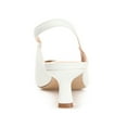 thumbnail image 4 of Journee Womens Paulina Kitten Heel Sling Back Pointed Toe Pumps, Widths Available, 4 of 10