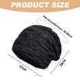 thumbnail image 2 of Gorro de hombre holgado Gorro de invierno Hombre Gorro de gorro fresco hombre forrado con gorro de punto, 2 of 7