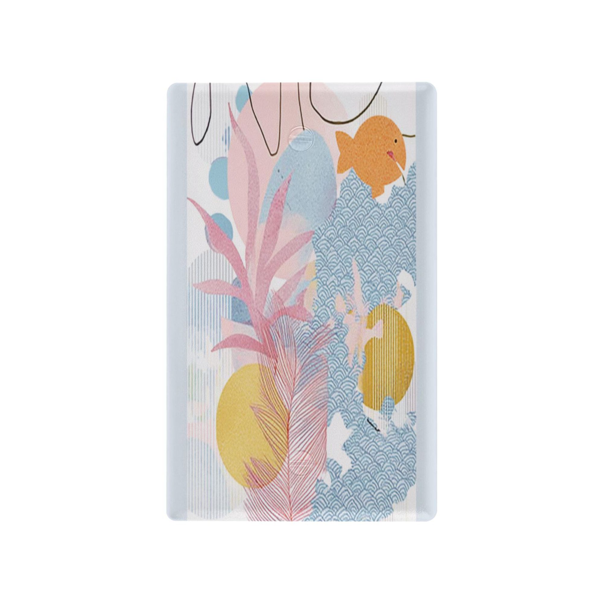 IAUYY Retardant PC Material Unused Outlet Cover Switch Plate Covers Easy DIY Installation with Screws Light Switch Cover Plate Little Fish Swimming