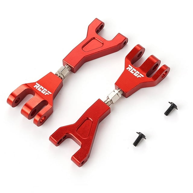 Vogacara Brazo de suspensión delantero mejorado de aleación de aluminio RCGOFFLOW, brazo de suspensión delantero Rc para 1/10 XTE XBE Kits de construcción modelo Rojo