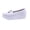 White, variant on Buckle Casual Footwear, Non Slip Daily Shoes, Women's Leather Wedge Heel Rocker Loafers Comfort Non Slip Platform Slip On Walking Shoes Casual Shopping Daily Mom Shoes, Black 7