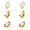 Gold, variant on 14K Gold Plated Hypoallergenic Small Hoop Earrings Set, Chunky Huggie Stackable Earrings for Women