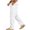 A441 White, variant on Men's Casual Linen Pants Elastic Waist Drawstring Lightweight Relaxed Fit Trousers Summer Beach Yoga Lounge Pants with Pockets Comfortable Daily Wear
