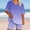 Purple, variant on Caywon Women's V-Neck Short Sleeve T-Shirt and Shorts Two Piece Loungewear Set with Relaxed Oversized Fit for Home and Summer Casual Wear