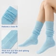 thumbnail image 3 of CoCoMangos Slouch Socks Pack For Women 80s Retro Scrunch Knee High Socks Long Slouchy Stacked Ribbed Boot Socks for Women Girls, 3 of 7