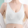 thumbnail image 2 of Sngxgn Womens Satin Full Coverage Bra,S upport Underwire Bra(White,One Size), 2 of 4