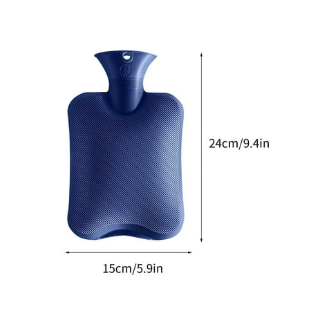 

Fuieoe Hand Warmers Room Decor 1L Ribbed Hot Water Bottle Injection Bottle