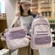 thumbnail image 2 of Student Schoolbag Set Fashion Casual Large Capacity Outdoor Travel Backpack Teen Girls School Backpack Handbag 2pcs Matching Set, 2 of 4