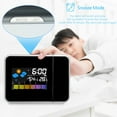 thumbnail image 5 of Yibooy Smart Alarm Clock Adjustable Projection Angle Projection Clock (Black), 5 of 6